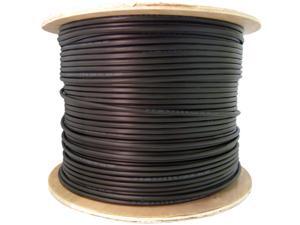 Direct Burial / Outdoor rated Cat 6 Ethernet Cable, Solid, CMXT, STP (Shielded Twisted Pair), Foil + Waterproof Tape, 23 AWG, Spool, 1000 foot - Black Direct Burial / Outdoor rated Cat 6 Ethernet Cable, Solid, CMXT, STP (Shielded Twisted Pair), Foil + Waterproof Tape, 23 AWG, Spool, 1000 foot - Black
