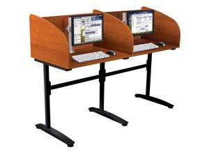 Lumina Add-On Carrel 31-1/4w x 24d x 45-3/4h Cherry/Black Lumina Add-On Carrel 31-1/4w x 24d x 45-3/4h Cherry/Black