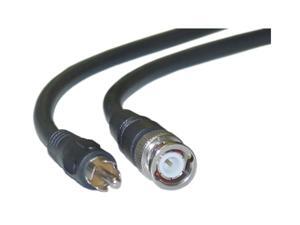 RG59U Coaxial BNC to RCA Video Cable BNC Male to RCA Male 75 Ohm 25 foot - Black RG59U Coaxial BNC to RCA Video Cable BNC Male to RCA Male 75 Ohm 25 foot - Black