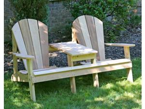 Patio Furniture Newegg Creekvine Designs Home Outdoor Cedar Adirondack Settee