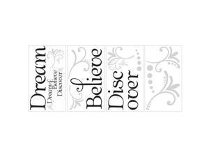 Roommates Decor Stickers Dream Believe Discover Quote Wall Decals