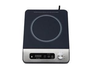 Sunpentown 1650W Induction Cooktop with Control Knob, Black SR-1884SS