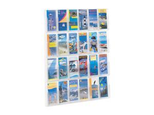 Safco Home Office Products Reveal 24 Pamphlet Display Clear