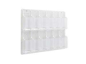 Safco Home Office Products Reveal 12 Pamphlet Display Clear