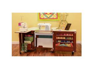 Kangaroo Kabinets Wallaby II Sewing Cabinet with 3 Position Airlift - Teak Kangaroo Kabinets Wallaby II Sewing Cabinet with 3 Position Airlift - Teak