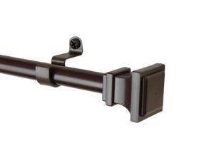 Rod Desyne Sphere 1.5 Non Telescoping Curtain Rod 6 Ft Black
