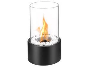 Regal Flame Indoor Outdoor Eden Ventless Tabletop Portable Bio Ethanol Fireplace - Black