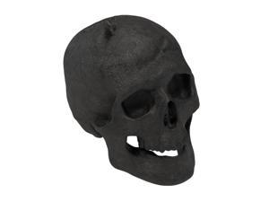 Regal Flame Human Skull Ceramic Wood Large Gas Fireplace Logs for All Types of Gas Inserts, etc - Black