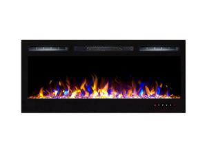 Gibson Living Room Decor Bombay 36" Crystal Recessed Touch Screen Multi-Color Wall Mounted Electric Fireplace Gibson Living Room Decor Bombay 36" Crystal Recessed Touch Screen Multi-Color Wall Mounted Electric Fireplace