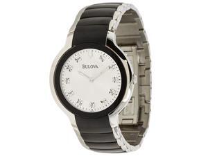 Bulova 98D118 Men's Diamond Analog Watch with Silver Dial Bulova 98D118 Men's Diamond Analog Watch with Silver Dial