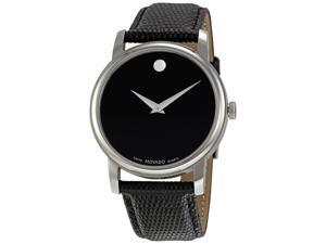 Movado Museum Black Dial Black Leather Strap Men's Watch 2100002 Movado Museum Black Dial Black Leather Strap Men's Watch 2100002