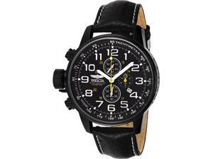 Invicta Men's Lefty Chronograph Black Leather