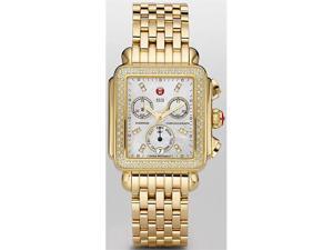 Michele Deco Day Gold-tone Diamond Dial Watch MWW06P000100 Michele Deco Day Gold-tone Diamond Dial Watch MWW06P000100