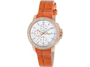 Kenneth Cole New York Orange Leather Multifunction Ladies Watch KC2803 Kenneth Cole New York Orange Leather Multifunction Ladies Watch KC2803