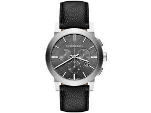 Burberry Grey Dial Black Leather Mens Watch BU9362 Burberry Grey Dial Black Leather Mens Watch BU9362