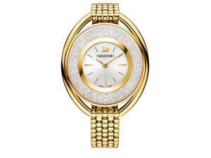 Swarovski Crystalline Oval Gold Tone Bracelet Ladies Watch 5200339