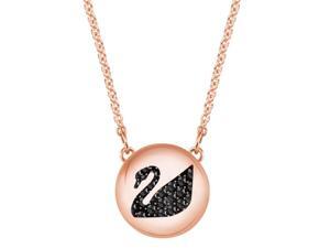 Swarovski Hall Swan Pendant - Gray - Rose gold plating - 5382446 Swarovski Hall Swan Pendant - Gray - Rose gold plating - 5382446
