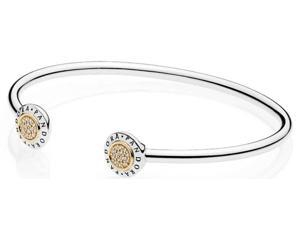 PANDORA Signature Bangle Bracelet - 596274CZ-1 PANDORA Signature Bangle Bracelet - 596274CZ-1