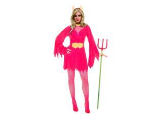 Devil Costume Dress And Horns Adult Women Standard