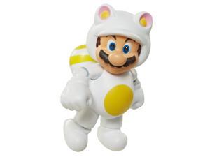 Super Mario Bros. Wave 6 White Tanooki Mario 4" Figures Super Mario Bros. Wave 6 White Tanooki Mario 4" Figures
