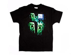 Minecraft Three Creeper Moon Youth T-Shirt Youth Medium Minecraft Three Creeper Moon Youth T-Shirt Youth Medium