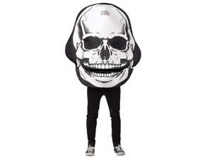 Moving Mouth Skull Adult Pullover Costume Tunic - One Size Moving Mouth Skull Adult Pullover Costume Tunic - One Size