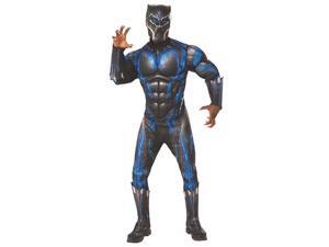 Marvel Black Panther Movie Deluxe Black Panther Adult Costume - Standard Marvel Black Panther Movie Deluxe Black Panther Adult Costume - Standard