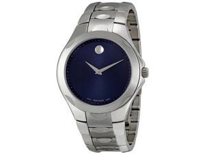 Movado Luno Stainless Steel Blue Dial Mens Watch 0606380 Movado Luno Stainless Steel Blue Dial Mens Watch 0606380