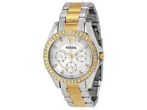 Fossil ES3204 Riley Multi-Function Two-Tone Stainless Steel Ladies Watch Fossil ES3204 Riley Multi-Function Two-Tone Stainless Steel Ladies Watch