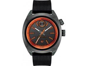 Movado Bold Mens Black Rubber Band Orange Accents Swiss Quartz Watch 3600212 Movado Bold Mens Black Rubber Band Orange Accents Swiss Quartz Watch 3600212