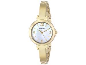 Bulova Mother of Pearl Gold-tone Ladies Watch 97L136