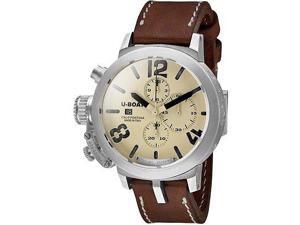 U Boat Beige Dial Brown Leather Mens Watch 7452 U Boat Beige Dial Brown Leather Mens Watch 7452