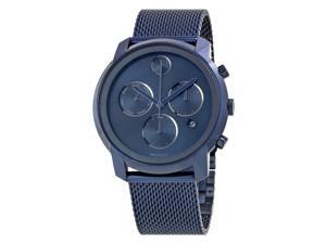 Movado Bold Series Mens Chronograph Blue PVD Steel Watch 3600403 Movado Bold Series Mens Chronograph Blue PVD Steel Watch 3600403