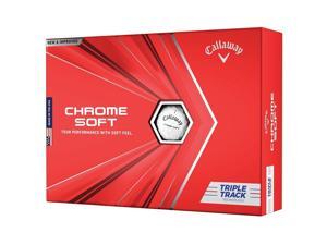 Callaway 64212571280 Callaway Chrome Soft Triple Track Golf Balls-Dozen-White Callaway 64212571280 Callaway Chrome Soft Triple Track Golf Balls-Dozen-White