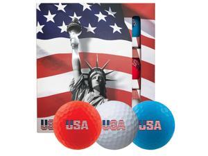 Volvik USA Golf Ball Pack - 3 Sleeves - Red White Blue - 1776 Volvik USA Golf Ball Pack - 3 Sleeves - Red White Blue - 1776