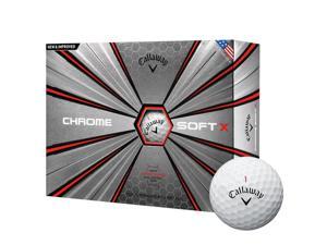 2018 Callaway Chrome Soft X Golf Balls 1 Dozen White NEW