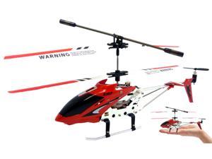 3ch Syma S107 Mini RC Remote Control Helicopter Metal Series with Gyro - Red
