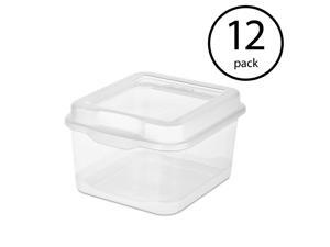 24 Pack Sterilite 18038612 Plastic FlipTop Latching Storage Box Container Clear 24 Pack Sterilite 18038612 Plastic FlipTop Latching Storage Box Container Clear