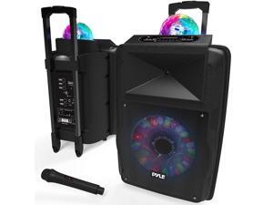 Pyle Portable 700W Outside Wireless Speaker DJ Karaoke Machine w/Fun LED Lights Pyle Portable 700W Outside Wireless Speaker DJ Karaoke Machine w/Fun LED Lights