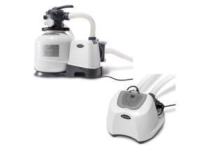 Intex 2800 GPH Pool Sand Filter Pump w/Krystal Clear Saltwater System Intex 2800 GPH Pool Sand Filter Pump w/Krystal Clear Saltwater System