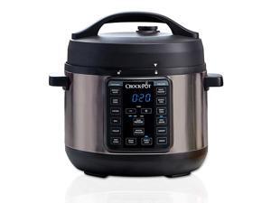 Crock-Pot Multi Function Mini 4 Quart Express Home Food Cooker, Stainless Steel Crock-Pot Multi Function Mini 4 Quart Express Home Food Cooker, Stainless Steel