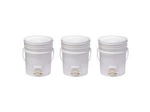 Little Giant BKT5 Plastic Honey Bucket w/ Gate for Beekeeping, 5 Gallon (3 Pack) Little Giant BKT5 Plastic Honey Bucket w/ Gate for Beekeeping, 5 Gallon (3 Pack)