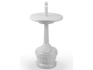 Commercial Zone 711606 Smoker's Outpost Patio Cigarette Receptacle w/Table, Gray Commercial Zone 711606 Smoker's Outpost Patio Cigarette Receptacle w/Table, Gray