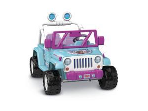 Power Wheels Disney Frozen Driveable Jeep Wrangler 12V Electric Kids Ride On Toy