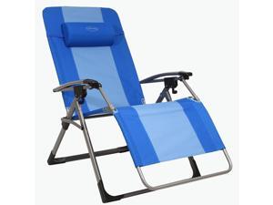 Kamp-Rite Outdoor Camping Beach Patio Oversized Anti Gravity Folding Chair, Blue Kamp-Rite Outdoor Camping Beach Patio Oversized Anti Gravity Folding Chair, Blue