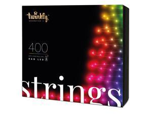 Twinkly 400 LED RGB Multicolor 105 Ft. Decorative String Lights, Bluetooth WiFi