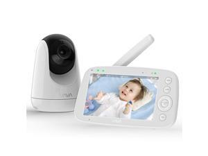 VAVA Video Baby Monitor with 5-Inch 720P Handheld Screen and 2-Way Audio, White VAVA Video Baby Monitor with 5-Inch 720P Handheld Screen and 2-Way Audio, White