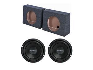 2 Pack QPower SHALLOW110 10 Vented Shallow Subwoofer Sub Box Enclosure 