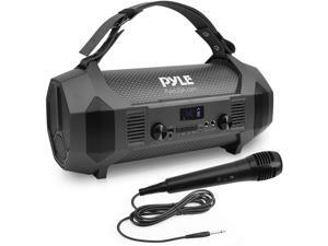 Pyle PBMSPG122 Bluetooth Boombox Karaoke Speaker System with Handheld Microphone Pyle PBMSPG122 Bluetooth Boombox Karaoke Speaker System with Handheld Microphone
