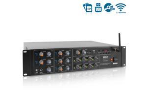 Pyle 4000 Watt 8 Channel Audio Bluetooth Amplifier Sound Mixer Receiver System Pyle 4000 Watt 8 Channel Audio Bluetooth Amplifier Sound Mixer Receiver System